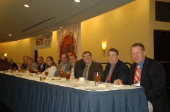 A longtime member of the CoSIDA Board, Timm with a number of his board colleagues at the 2007 Convention in San Diego.